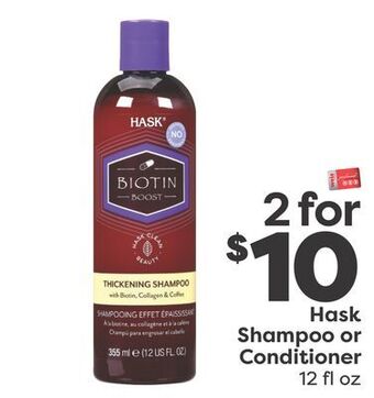 Weis Markets Hask shampoo or conditioner offer