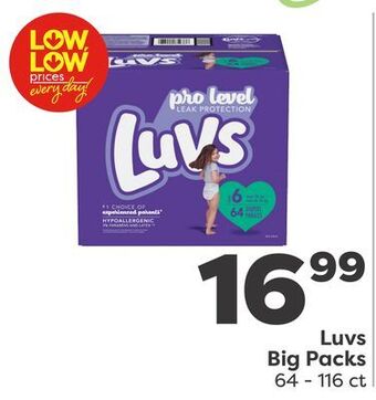 Weis Markets Luvs big packs offer