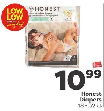 Weis Markets Honest diapers offer