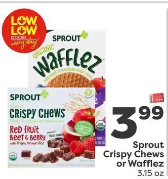 Weis Markets Sprout crispy chews or wafflez offer