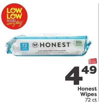 Weis Markets Honest wipes offer