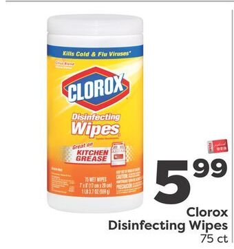 Weis Markets Clorox disinfecting wipes offer