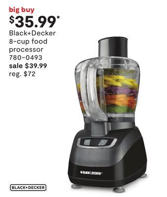 JC Penney Black + decker 8-cup food processor offer