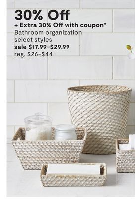 Bathroom organization