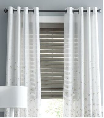 JC Penney Fieldcrest arden 84" sheer curtain offer