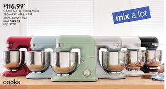 JC Penney Cooks 5.3-qt. stand mixer offer