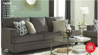 JC Penney Signature design by ashley dorsten track-arm sofa offer