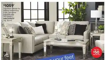JC Penney Signature design by ashley hallenberg 2-pc. sectional offer