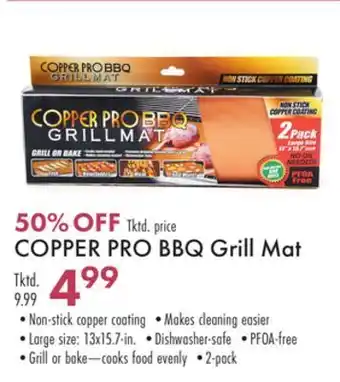 Boscov's Copper pro bbq grill mat offer