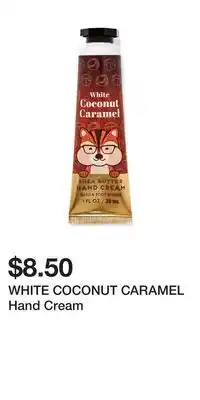 Bath & Body Works White coconut caramel hand cream offer