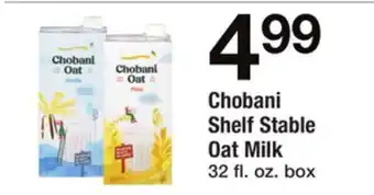 ACME Chobani shelf stable oat milk offer