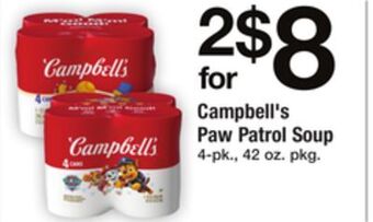 ACME Campbell's paw patrol soup offer