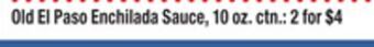 ACME Old el paso enchilada sauce offer