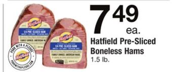 ACME Hatfield pre-sliced boneless hams offer