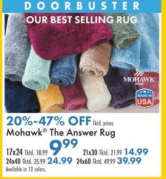Boscov's Mohawk® the answer rug offer