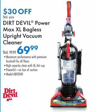 Boscov's Dirt devil® power max xl bagless upright vacuum cleaner offer