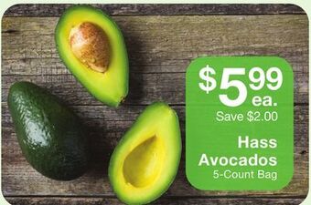 Fairway Store Market Hass avocados offer