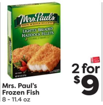 Weis Markets Mrs. paul's frozen fish offer