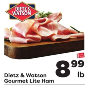 Weis Markets Dietz & watson gourmet lite ham offer
