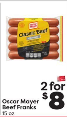 Weis Markets Oscar mayer beef franks offer