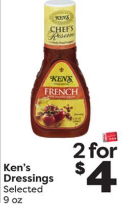 Weis Markets Ken's dressings offer