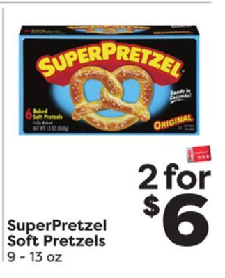 Weis Markets Superpretzel soft pretzels offer