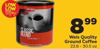 Weis Markets Weis quality ground coffee offer