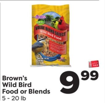 Weis Markets Brown's wild bird food or blends offer