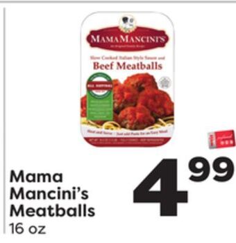 Weis Markets Mama mancini's meatballs offer