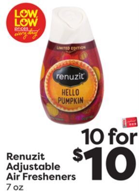 Weis Markets Renuzit adjustable air fresheners offer