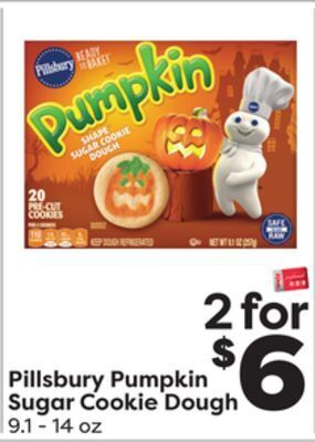 Weis Markets Pillsbury pumpkin sugar cookie dough offer