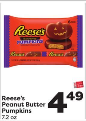Weis Markets Reese's peanut butter pumpkins offer