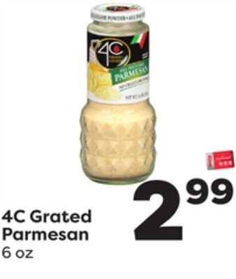 Weis Markets 4c grated parmesan offer
