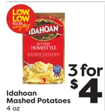 Weis Markets Idahoan mashed potatoes offer