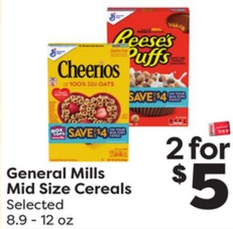Weis Markets General mills mid size cereals offer