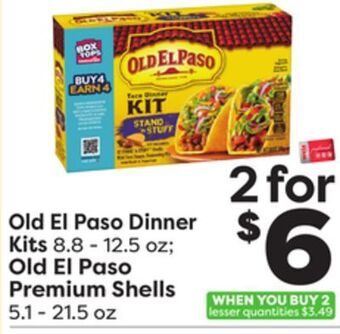 Weis Markets Old el paso dinner kits 8.8-12.5 oz old el paso premium shells 5.1-21.5 oz offer