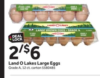 Stop&Shop Land o lakes large eggs offer
