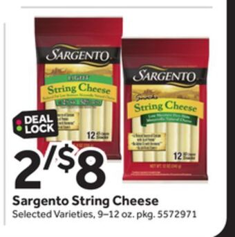 Stop&Shop Sargento string cheese offer