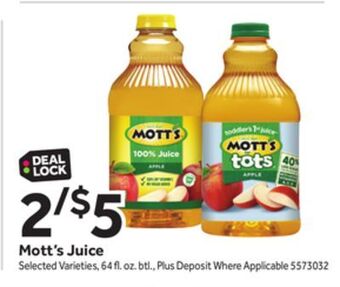 Stop&Shop Mott's juice offer