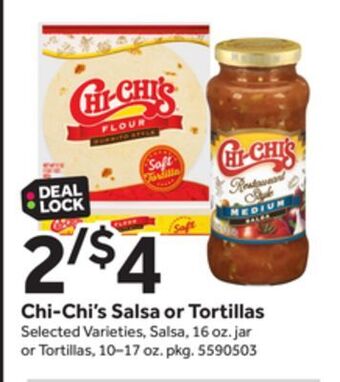 Stop&Shop Chi-chi's salsa or tortillas offer