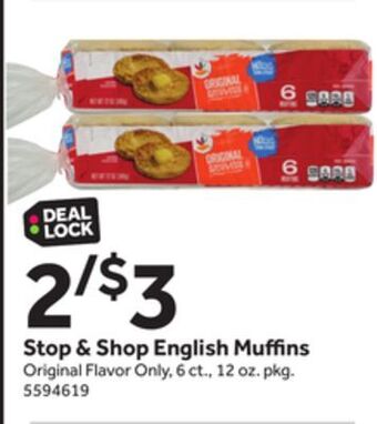 Stop&Shop Stop & shop english muffins offer