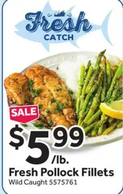 Stop&Shop Fresh pollock fillets offer