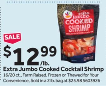 Stop&Shop Extra jumbo cooked cocktail shrimp offer
