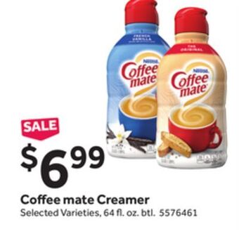 Stop&Shop Coffee mate creamer offer