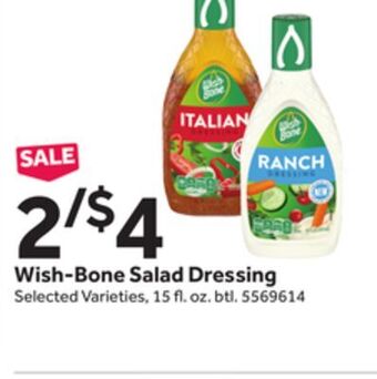 Stop&Shop Wish-bone salad dressing offer