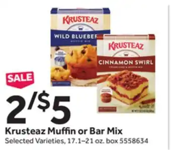 Stop&Shop Krusteaz muffin or bar mix offer