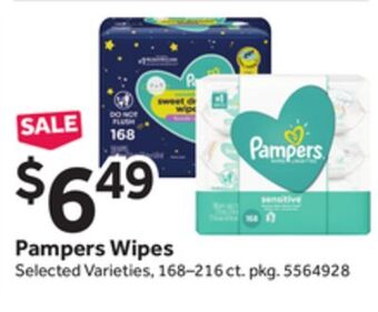 Stop&Shop Pampers wipes offer