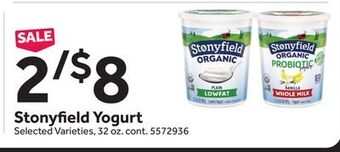 Stop&Shop Stonyfield yogurt offer