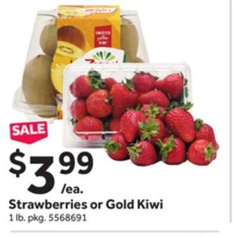 Stop&Shop Strawberries or gold kiwi offer