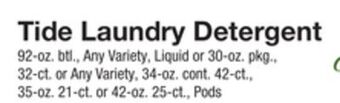 The Fresh Grocer Laundry detergent offer